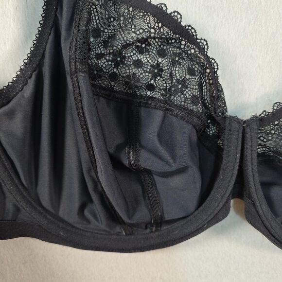 Elomi Kim Underwire Stretch Lace Bra EL4340BLK US Size 40H - Picture 7 of 7
